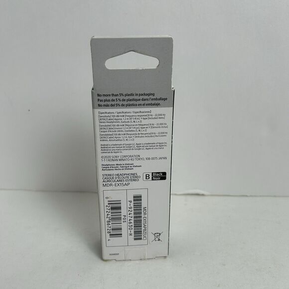 SONY Stereo Headphones for Smartphones With Mic Black - Picture 2 of 2